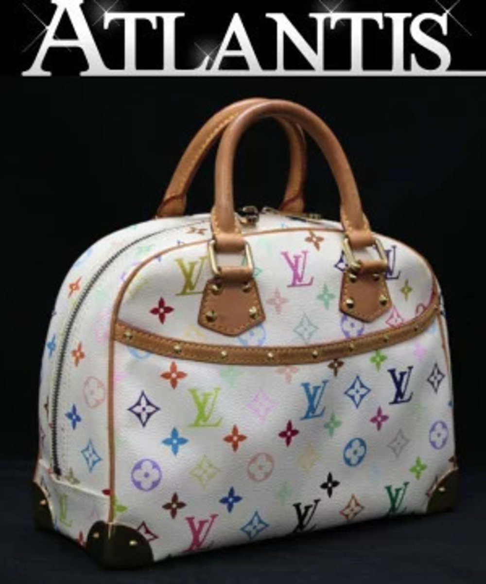 Louis Vuitton Trouville Handbag Multicolor White